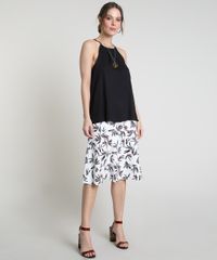 Saia-Feminina-Midi-Evase-Estampada-de-Folhagem-com-Botoes-Branca-9692351-Branco_3