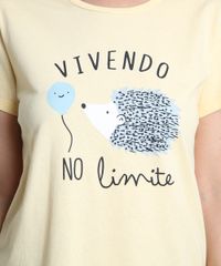 Pijama-Feminino-Porco-Espinho--Vivendo-no-Limite--Manga-Curta-Amarelo-Claro-9898194-Amarelo_Claro_3