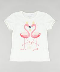 Blusa-Infantil-Flamingos-com-Brilho-Manga-Curta-Off-White-9911950-Off_White_1