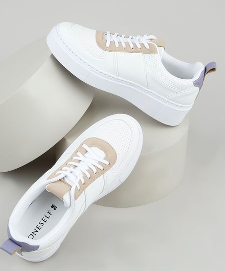 Tenis-Feminino-Oneself-Flatform-com-Micro-Furos-Branco-9907807-Branco_1