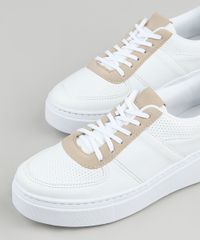 Tenis-Feminino-Oneself-Flatform-com-Micro-Furos-Branco-9907807-Branco_3 Tenis-Feminino-Oneself-Flatform-com-Micro-Furos-Branco-9907807-Branco_3