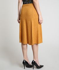 Saia-Feminina-Midi-Texturizada-com-Fenda-e-Botoes-Mostarda-9906702-Mostarda_2