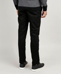 Calca-de-Sarja-Masculina-Slim-Chino-Preta-8554815-Preto_4