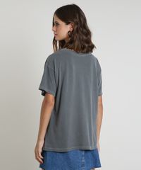 Blusa-Feminina-A-Dama-e-O-Vagabundo-Ampla-Manga-Curta-Decote-Redondo-Chumbo-9716464-Chumbo_2