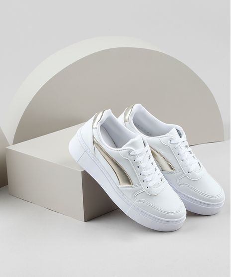 Tenis-Feminino-Oneself-com-Recorte-Metalizado-Branco-9926533-Branco_1