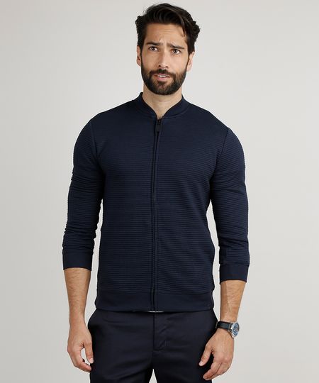 Jaqueta-Bomber-Masculina-Slim-em-Moletom-Canelado-Azul-Marinho-9782698-Azul_Marinho_1