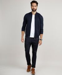 Jaqueta-Bomber-Masculina-Slim-em-Moletom-Canelado-Azul-Marinho-9782698-Azul_Marinho_3