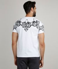 Camiseta-Masculina-Slim-Arabescos-Manga-Curta-Gola-Careca-Branca-9867725-Branco_2