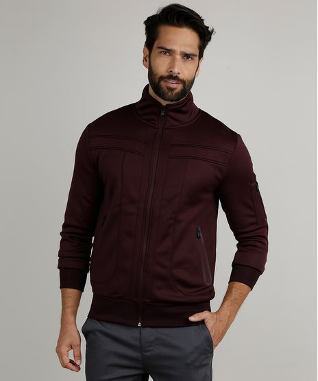 Jaqueta-Masculina-Slim-com-Recortes-e-Bolsos-Gola-Alta-Vinho-9782699-Vinho_1
