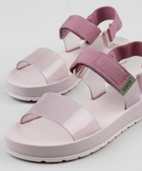 Papete-Feminina-Zaxy-Way-Transparente-com-Velcro-Rose-9941626-Rose_3