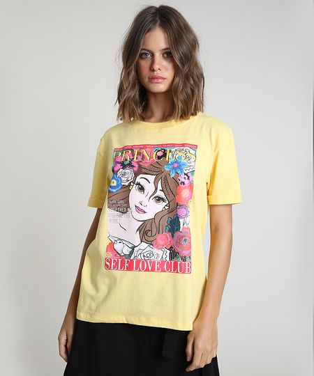 Blusa-Feminina-Bela-Manga-Curta-Decote-Redondo-Amarela-9897593-Amarelo_1