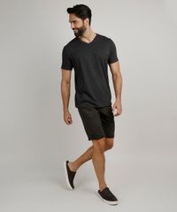 Camiseta-Masculina-Basica-Manga-Curta-Gola-V-Cinza-Mescla-Escuro-8472842-Cinza_Mescla_Escuro_3