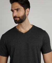 Camiseta-Masculina-Basica-Manga-Curta-Gola-V-Cinza-Mescla-Escuro-8472842-Cinza_Mescla_Escuro_4