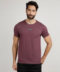 Camiseta-Masculina-Slim--I-Don-t-Care--Manga-Curta-Gola-Careca-Vinho-9926188-Vinho_1