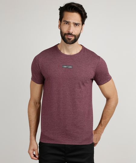 Camiseta-Masculina-Slim--I-Don-t-Care--Manga-Curta-Gola-Careca-Vinho-9926188-Vinho_1 Camiseta-Masculina-Slim--I-Don-t-Care--Manga-Curta-Gola-Careca-Vinho-9926188-Vinho_1