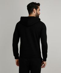 Blusao-Masculino-Slim-em-Moletom-Texturizado-com-Capuz-e-Bolsos-Preto-9782700-Preto_2
