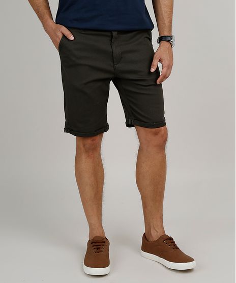 Bermuda-Masculina-Slim-Chino-Verde-Escuro-9907466-Verde_Escuro_1