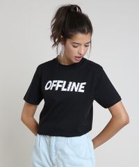 Blusa-Feminina--Offline--Manga-Curta-Decote-Redondo-Preta-9912933-Preto_1