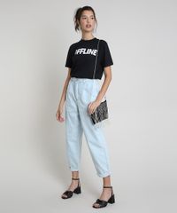 Blusa-Feminina--Offline--Manga-Curta-Decote-Redondo-Preta-9912933-Preto_3