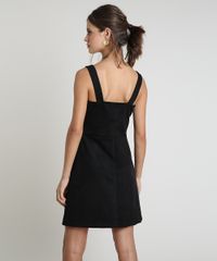 Vestido-Feminino-Curto-em-Suede-Alca-Media-Preto-9897711-Preto_2