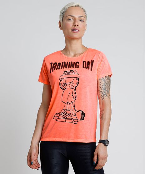 Blusa-Feminina-Garfield-Esportiva-Ace--Training-Day--Manga-Curta-Decote-Redondo-Rosa-Neon-9570612-Rosa_Neon_1