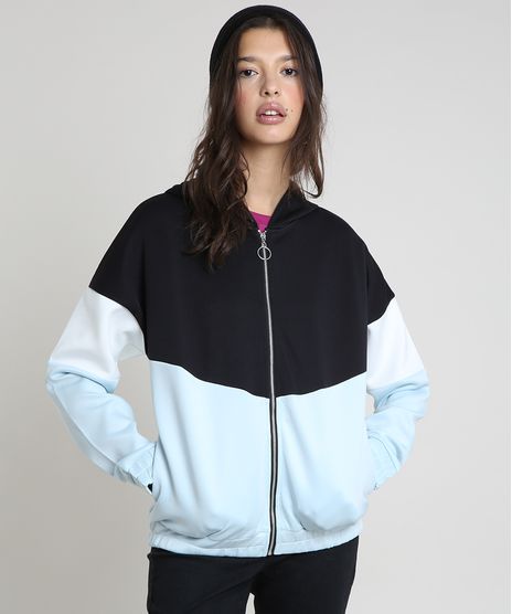 Blusao-Feminino-em-Neoprene-com-Recortes-e-Capuz-Preto-9793083-Preto_1