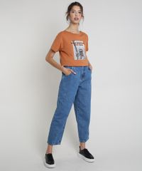 Blusa-Feminina--New-York--Manga-Curta-Decote-Redondo-Caramelo-9897586-Caramelo_3
