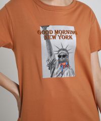 Blusa-Feminina--New-York--Manga-Curta-Decote-Redondo-Caramelo-9897586-Caramelo_4