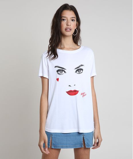Blusa-Feminina-Arlequina-Manga-Curta-Decote-Redondo-Branca-9897590-Branco_1