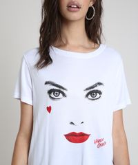 Blusa-Feminina-Arlequina-Manga-Curta-Decote-Redondo-Branca-9897590-Branco_4