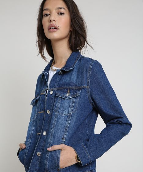 jaqueta jeans feminina promocao