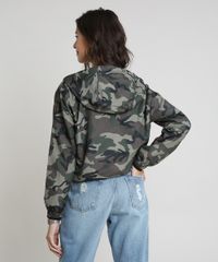 Jaqueta-Corta-Vento-Feminina-Estampada-Camuflada-com-Capuz-Verde-Militar-9786532-Verde_Militar_2