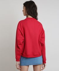 Blusao-Feminino--I-Am-Famous-on-Social-Media--em-Moletom-Vermelho-9901727-Vermelho_2