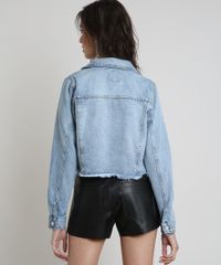Jaqueta-Jeans-Feminina-Cropped-com-Barra-Desfiada--Azul-Claro-9885746-Azul_Claro_2