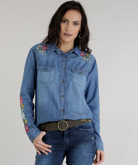 Camisa-Jeans-com-Bordados-Azul-Escuro-8614029-Azul_Escuro_1