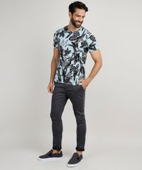 Camiseta-Masculina-Slim-Estampada-de-Araras-Manga-Curta-Gola-Careca-Azul-Claro-9937395-Azul_Claro_3