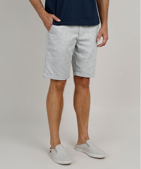 Bermuda-Masculina-Reta-com-Cordao-Cinza-Mescla-Claro-9884251-Cinza_Mescla_Claro_1