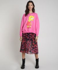 Blusao-Feminino-Lisa-Simpsons-em-Moletom-com-Capuz-Rosa-9914716-Rosa_3