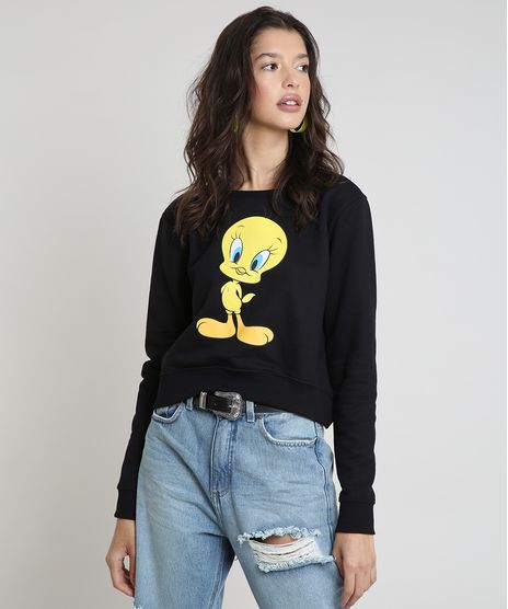Blusao-Feminino-Cropped-Piu-Piu-em-Moletom-Preto-9941927-Preto_1
