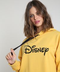 Blusao-Feminino-Disney-em-Moletom-Felpado-com-Capuz-Mostarda-9881512-Mostarda_4