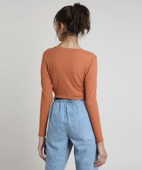Blusa-Feminina-Cropped-Canelada-com-Vazados-Manga-Longa-Decote-Redondo-Marrom-Claro-9894518-Marrom_Claro_2
