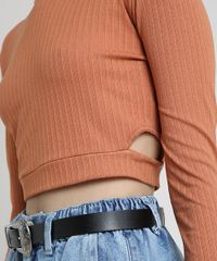 Blusa-Feminina-Cropped-Canelada-com-Vazados-Manga-Longa-Decote-Redondo-Marrom-Claro-9894518-Marrom_Claro_4