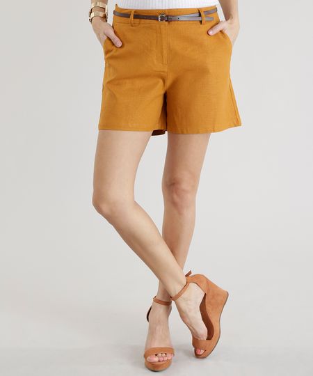 Short-em-Linho-com-Cinto-Caramelo-8493865-Caramelo_1 Short-em-Linho-com-Cinto-Caramelo-8493865-Caramelo_1