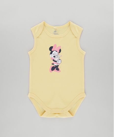 Body-Minnie-em-Algodao---Sustentavel-Amarelo-Claro-8485577-Amarelo_Claro_1