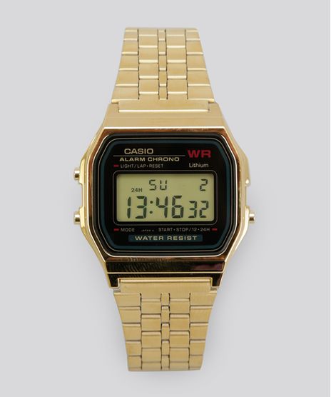 Relogio-Digital-Casio-Feminino---A159WGEA1DF-Dourado-8644582-Dourado_1