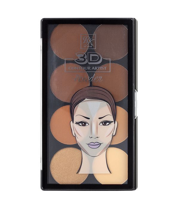 paleta de contorno ruby kisses 3d contour artist powder medium dark Único
