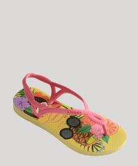 Rasteirinha-Infantil-Havaianas-Slim-Luna-Estampada-Tropical-Amarela-9918387-Amarelo_2