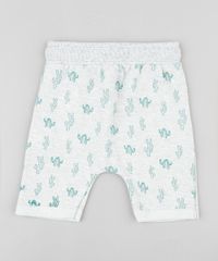 Bermuda-Infantil-Estampada-de-Cactos-em-Moletom-Cinza-Mescla-Claro-9729577-Cinza_Mescla_Claro_2