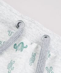 Bermuda-Infantil-Estampada-de-Cactos-em-Moletom-Cinza-Mescla-Claro-9729577-Cinza_Mescla_Claro_5