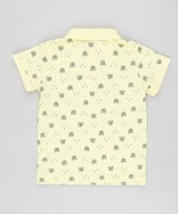 Polo-Infantil-em-Piquet-Estampado-de-Ursinho-Manga-Curta-Amarela-9863354-Amarelo_2